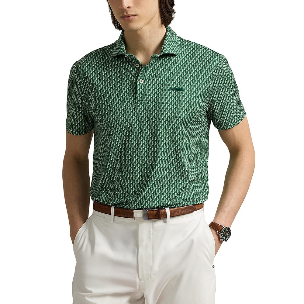 ラルフ ローレン（RALPH LAUREN）（メンズ）ゴルフウェア ゴルフバッグモチーフ テーラード フィット パフォーマンス ポロシャツ MNXGKNI1N820767300