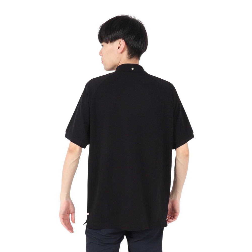 マンシングウエア（MUNSING WEAR）（メンズ）ゴルフウェア ペンギン バイ マンシングウェア 60S ラグランスリーブポロシャツ MU5SHS01M BK00