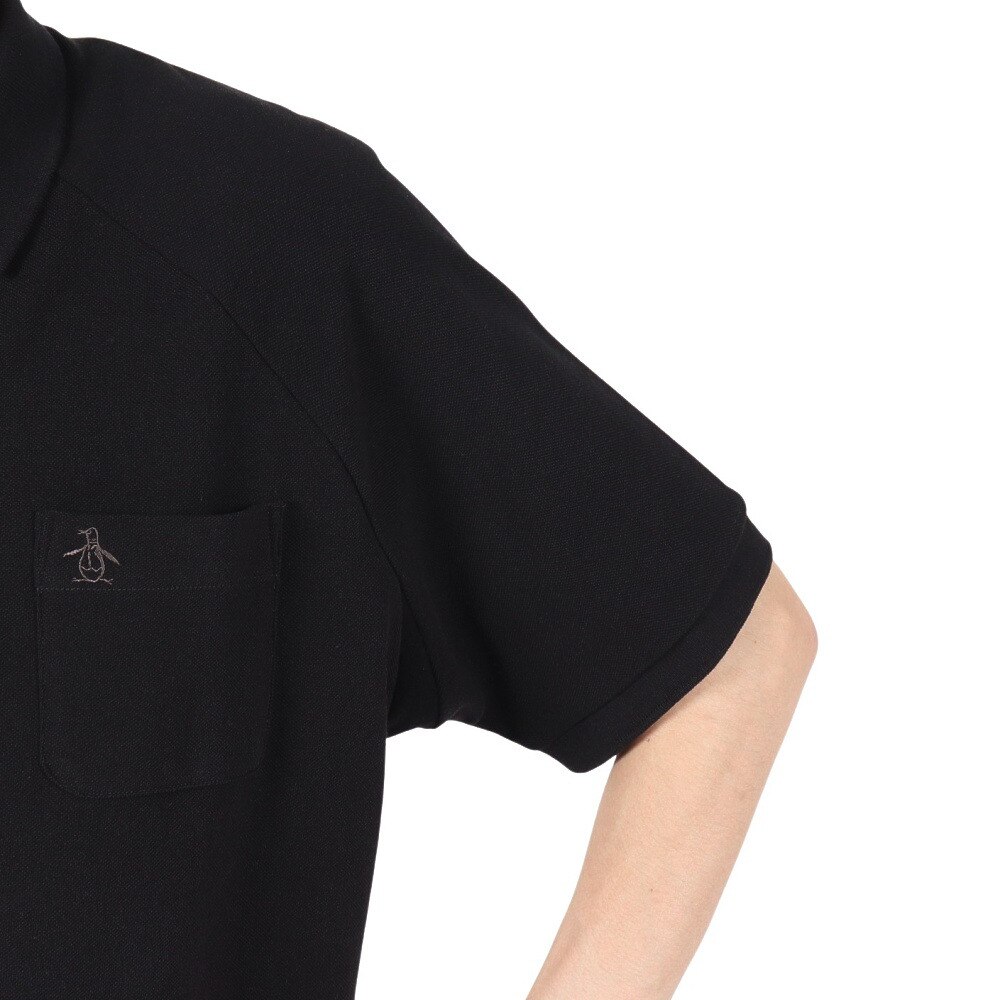 マンシングウエア（MUNSING WEAR）（メンズ）ゴルフウェア ペンギン バイ マンシングウェア 60S ラグランスリーブポロシャツ MU5SHS01M BK00