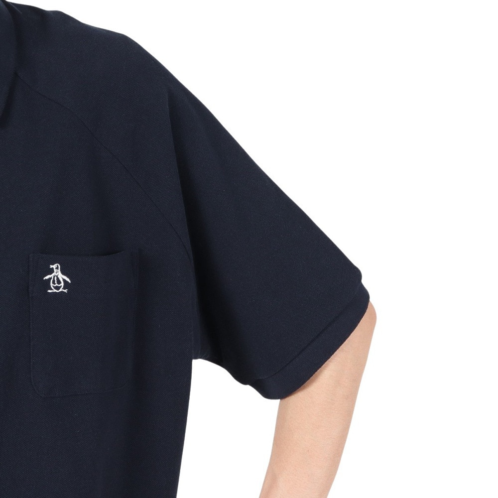 マンシングウエア（MUNSING WEAR）（メンズ）ゴルフウェア ペンギン バイ マンシングウェア 60S ラグランスリーブ 半袖ポロシャツ MU5SHS01M NV00