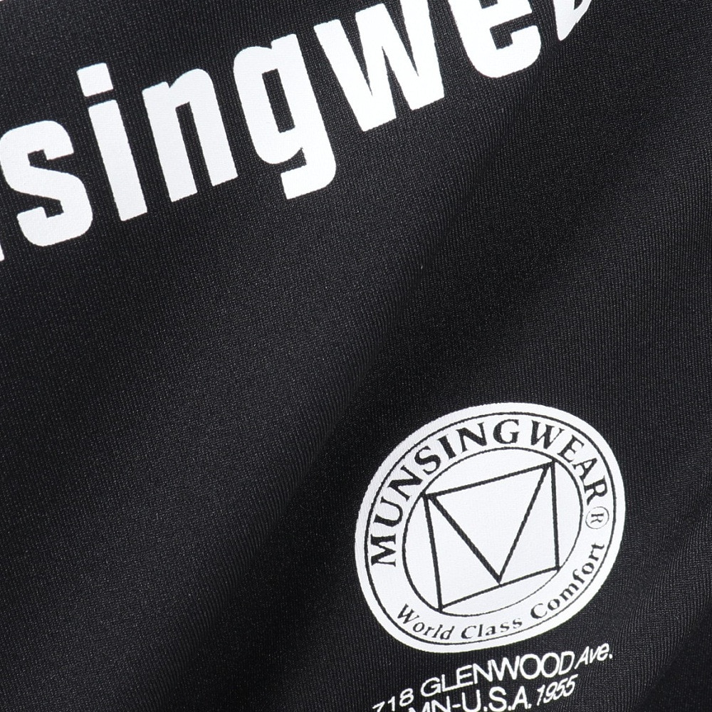 マンシングウエア（MUNSING WEAR）（メンズ）ゴルフウェア PEN ラグランスリーブ グラフィック ポロシャツ MU5SHS10M BK00