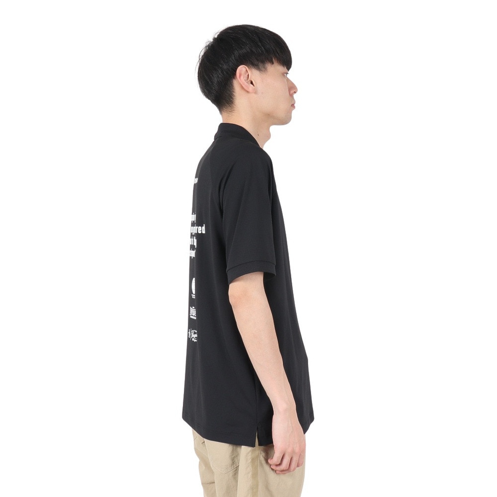マンシングウエア（MUNSING WEAR）（メンズ）ゴルフウェア PEN ラグランスリーブ グラフィック ポロシャツ MU5SHS10M BK00