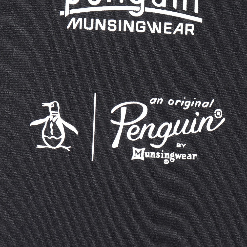 マンシングウエア（MUNSING WEAR）（メンズ）ゴルフウェア PEN ラグランスリーブ グラフィック ポロシャツ MU5SHS10M BK00