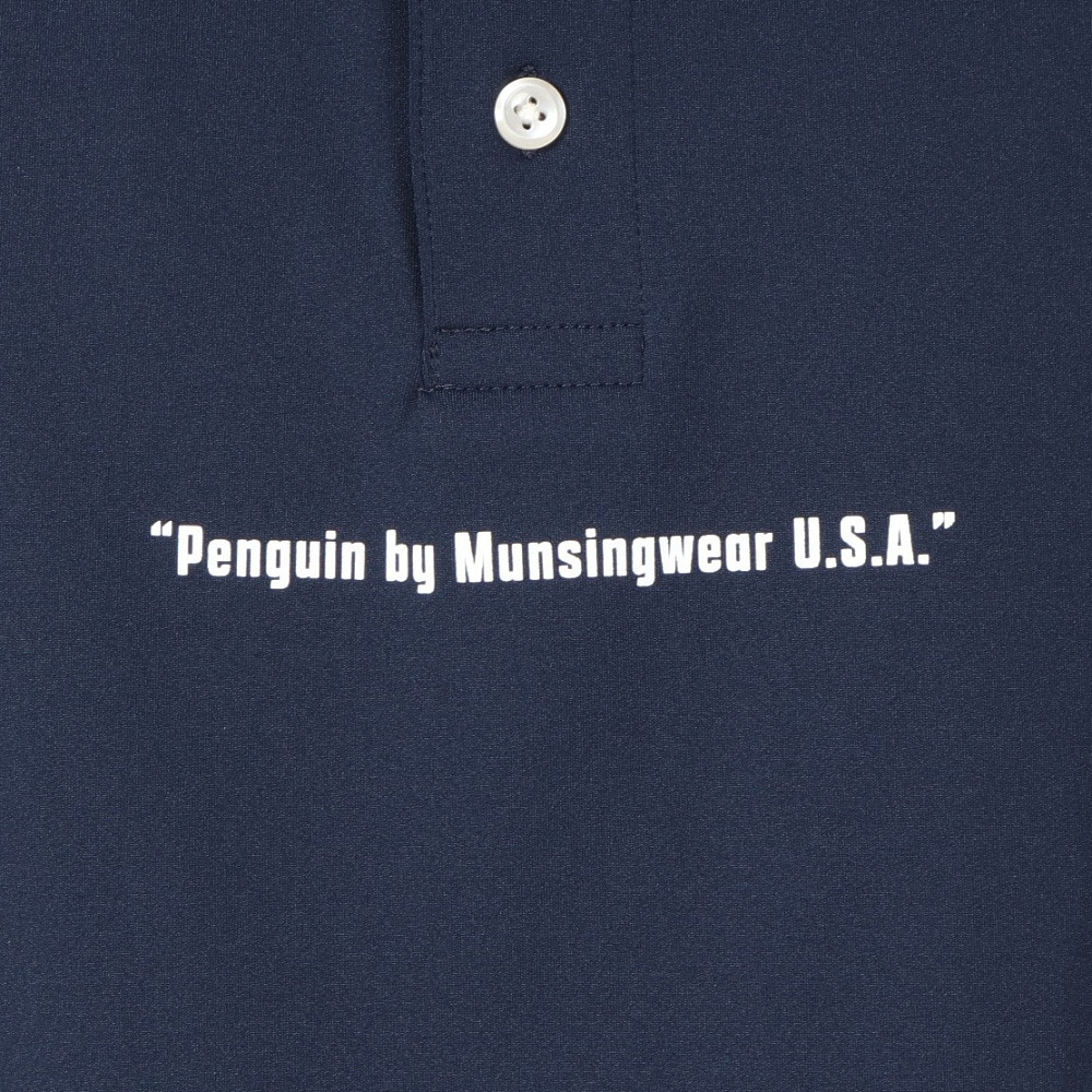 マンシングウエア（MUNSING WEAR）（メンズ）ゴルフウェア ペンギン バイ マンシングウェア 60S ラグランスリーブ グラフィックポロシャツ MU5SHS10M NV00