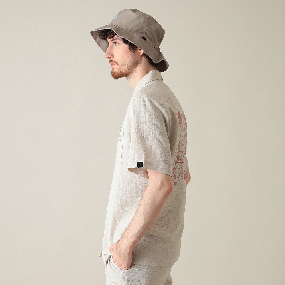 トラヴィスマシュー（Travis Mathew）（メンズ）ゴルフウェア 半袖バックプリントオープンシャツ 7AN035-F0037