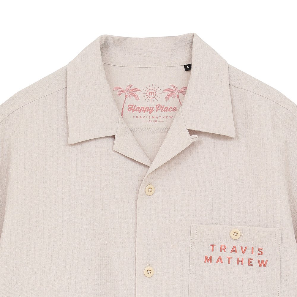 トラヴィスマシュー（Travis Mathew）（メンズ）ゴルフウェア 半袖バックプリントオープンシャツ 7AN035-F0037