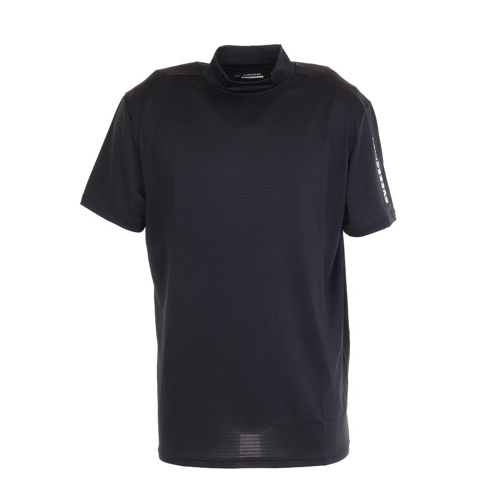 J.LINDEBERG（メンズ）ゴルフウェア 袖ロゴモックネックシャツ レギュラーフィット 071-24344-019