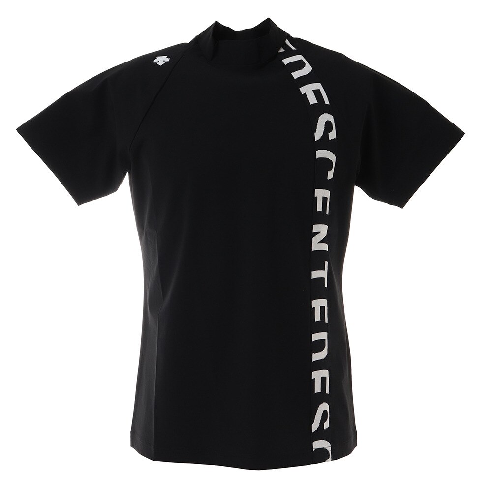  ナイロンベアロゴジャカードモックネックシャツ DGMRJA11-BK00