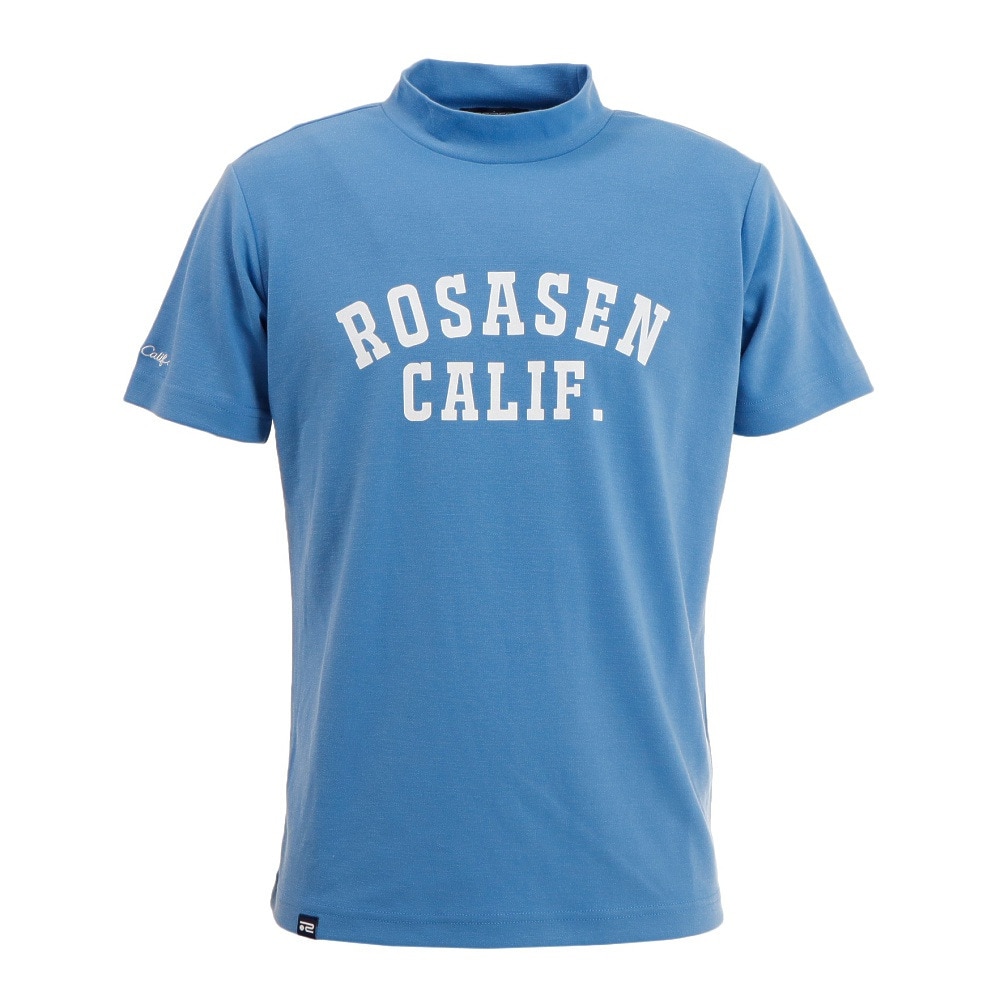 ROSASEN（メンズ）ゴルフウェア  吸汗速乾 ひんやり冷感 シェルテックリプリーブ モックネック 半袖シャツ 044-26242-093