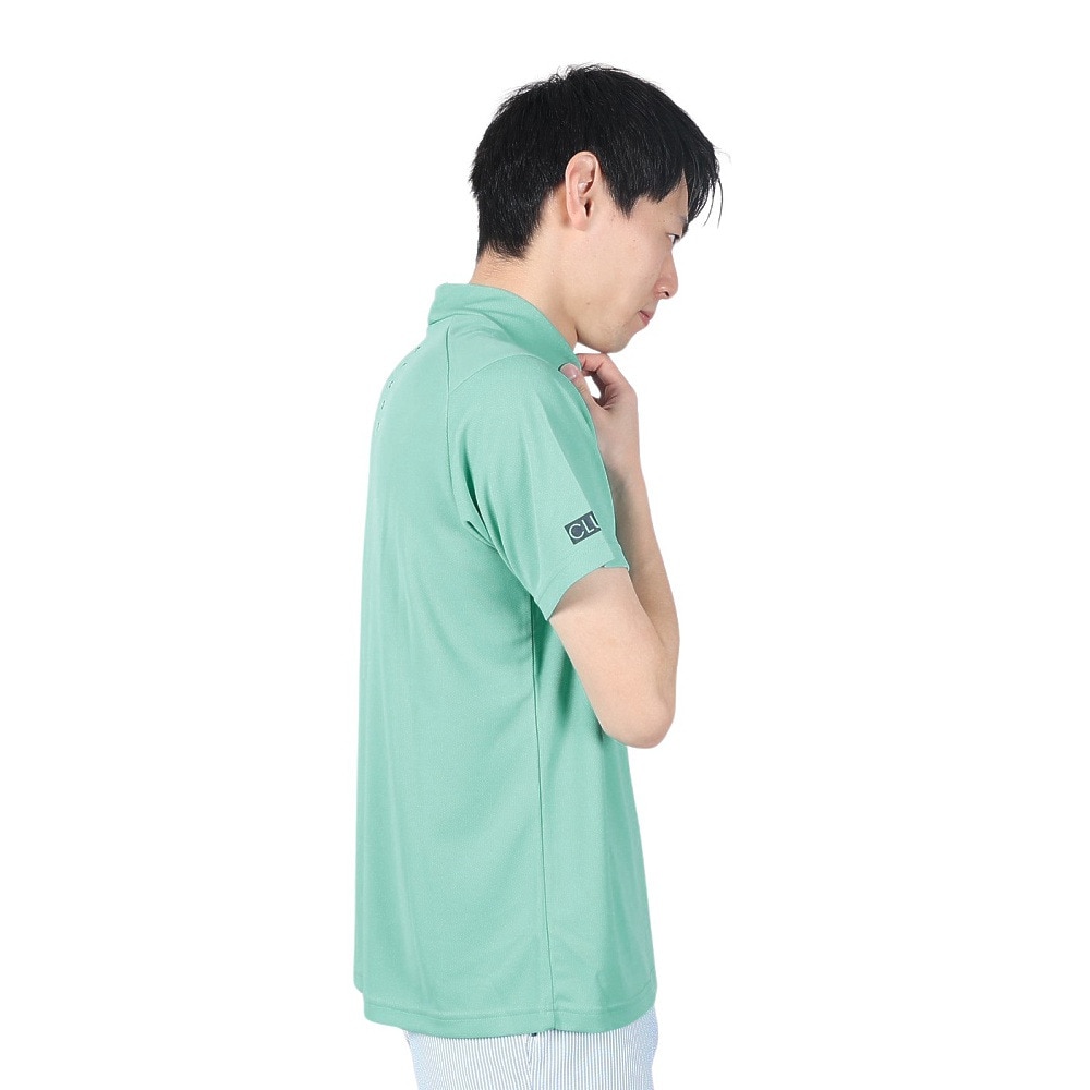 クランク（CLUNK）（メンズ）ゴルフウェア 吸汗 速乾 半袖モックネックシャツ CL5MTG18 TQG★★★