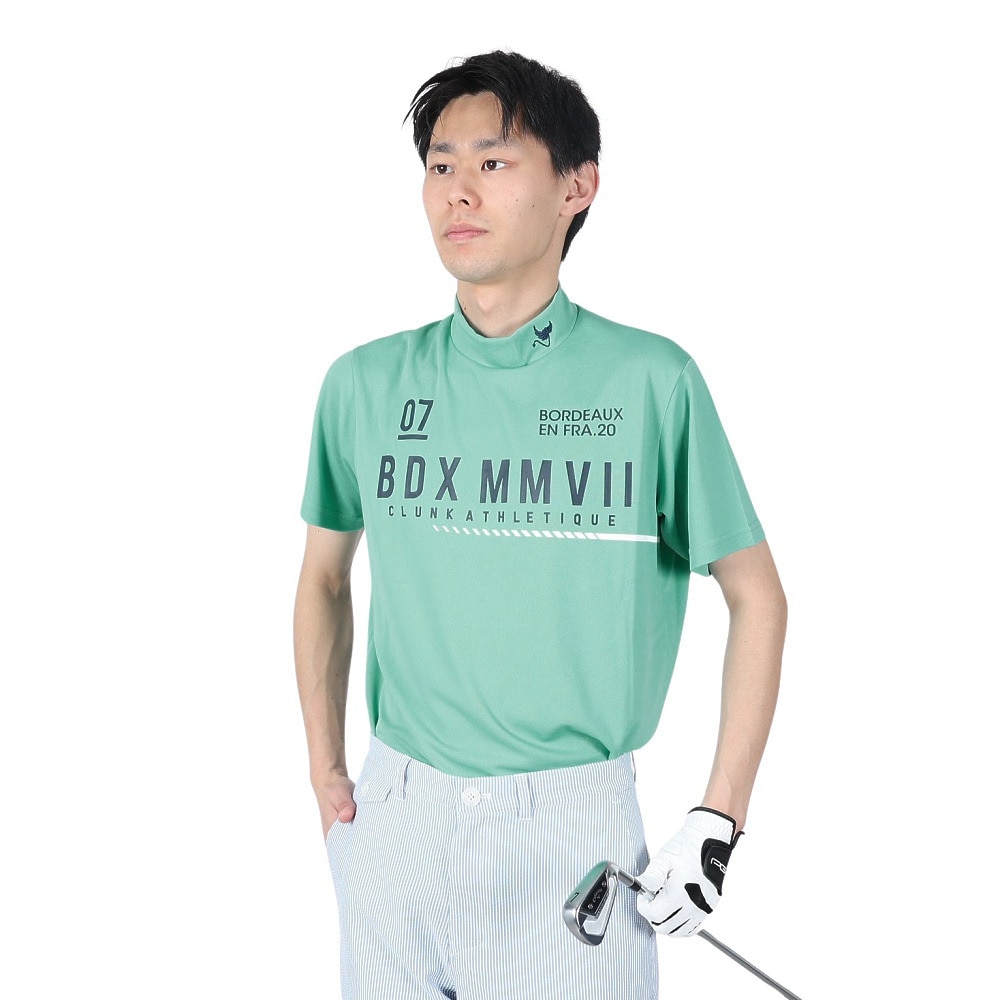クランク ゴルフウェア 半袖モックネックシャツ CL5MTG18 TQG Ｌ 38 ゴルフの大画像