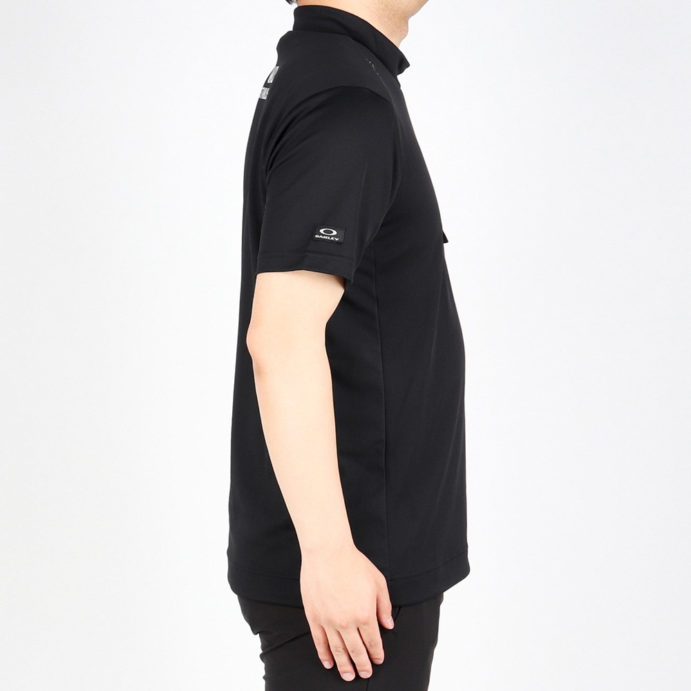 オークリー（OAKLEY）（メンズ）ゴルフウェア 吸汗速乾 ひんやり MIL モックネック半袖Tシャツ FOA404044-02E★★★