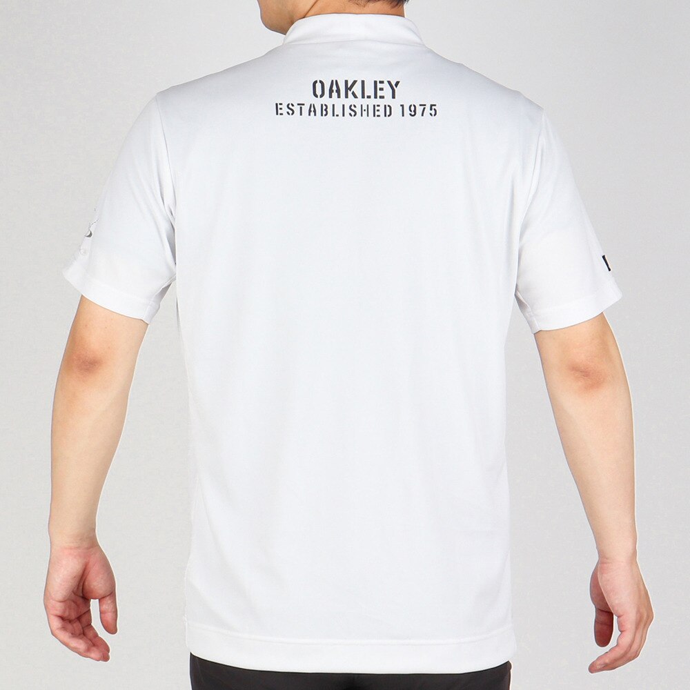 オークリー（OAKLEY）（メンズ）ゴルフウェア 吸汗速乾 ひんやり MIL モックネック半袖Tシャツ FOA404044-100★★★