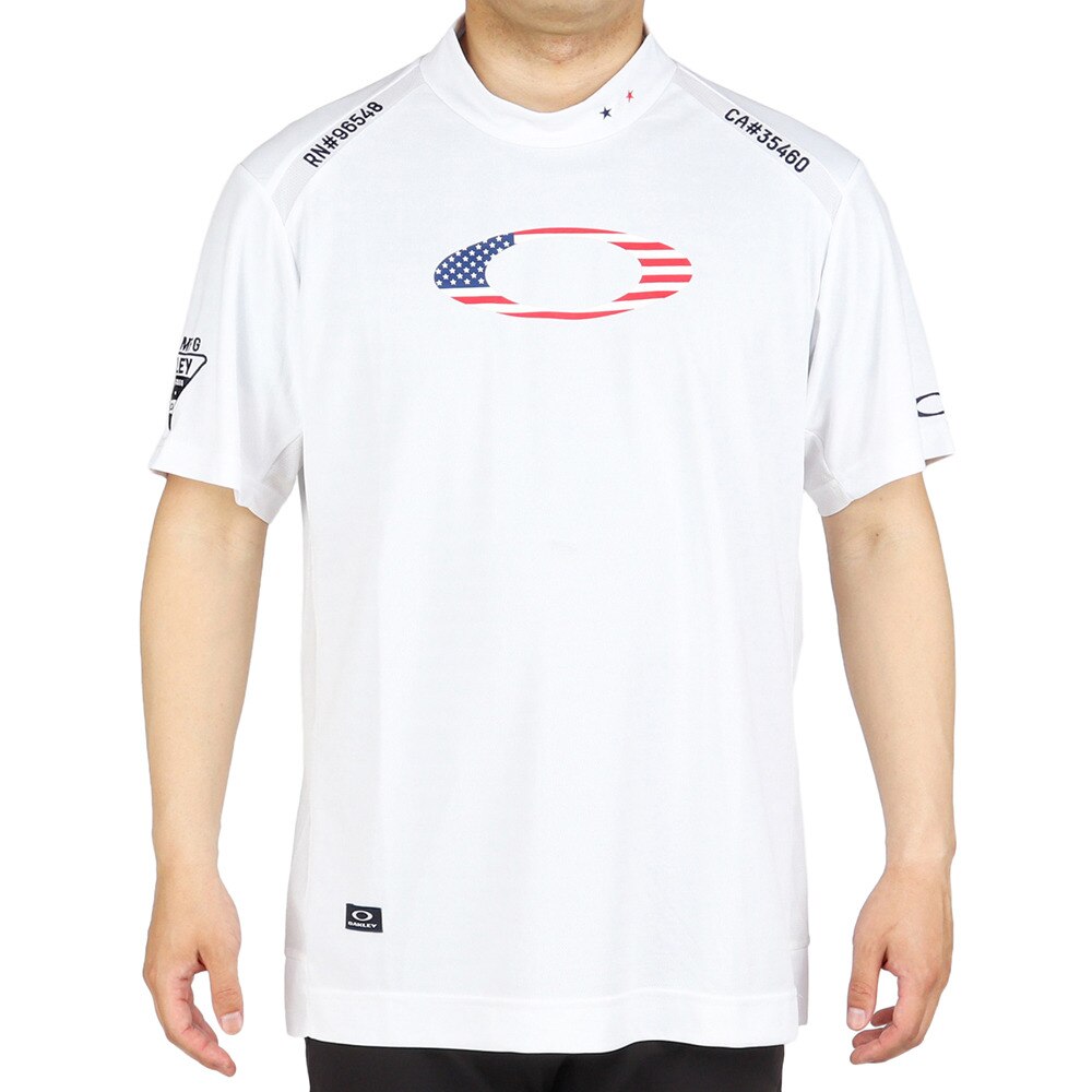 オークリー（OAKLEY）（メンズ）ゴルフウェア 吸汗速乾 ひんやり US モックネック半袖Tシャツ FOA404045-100