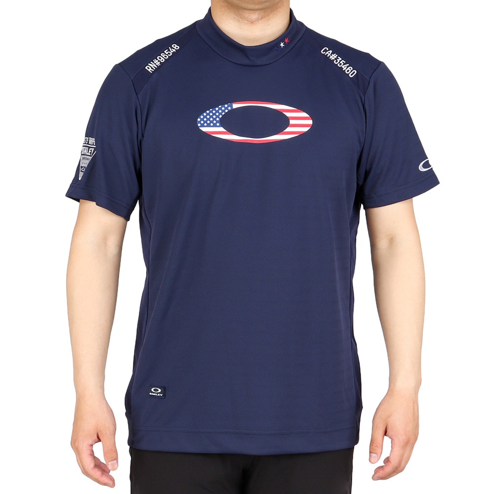 オークリー（OAKLEY）（メンズ）ゴルフウェア 吸汗速乾 ひんやり US モックネック半袖Tシャツ FOA404045-67Z