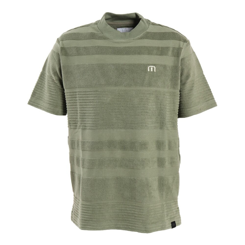 Ｔｒａｖｉｓ Ｍａｔｈｅｗ ゴルフウェア ワンポイント パイル モックネック半袖Tシャツ 7AF031 ＬＬ 37 ゴルフの大画像