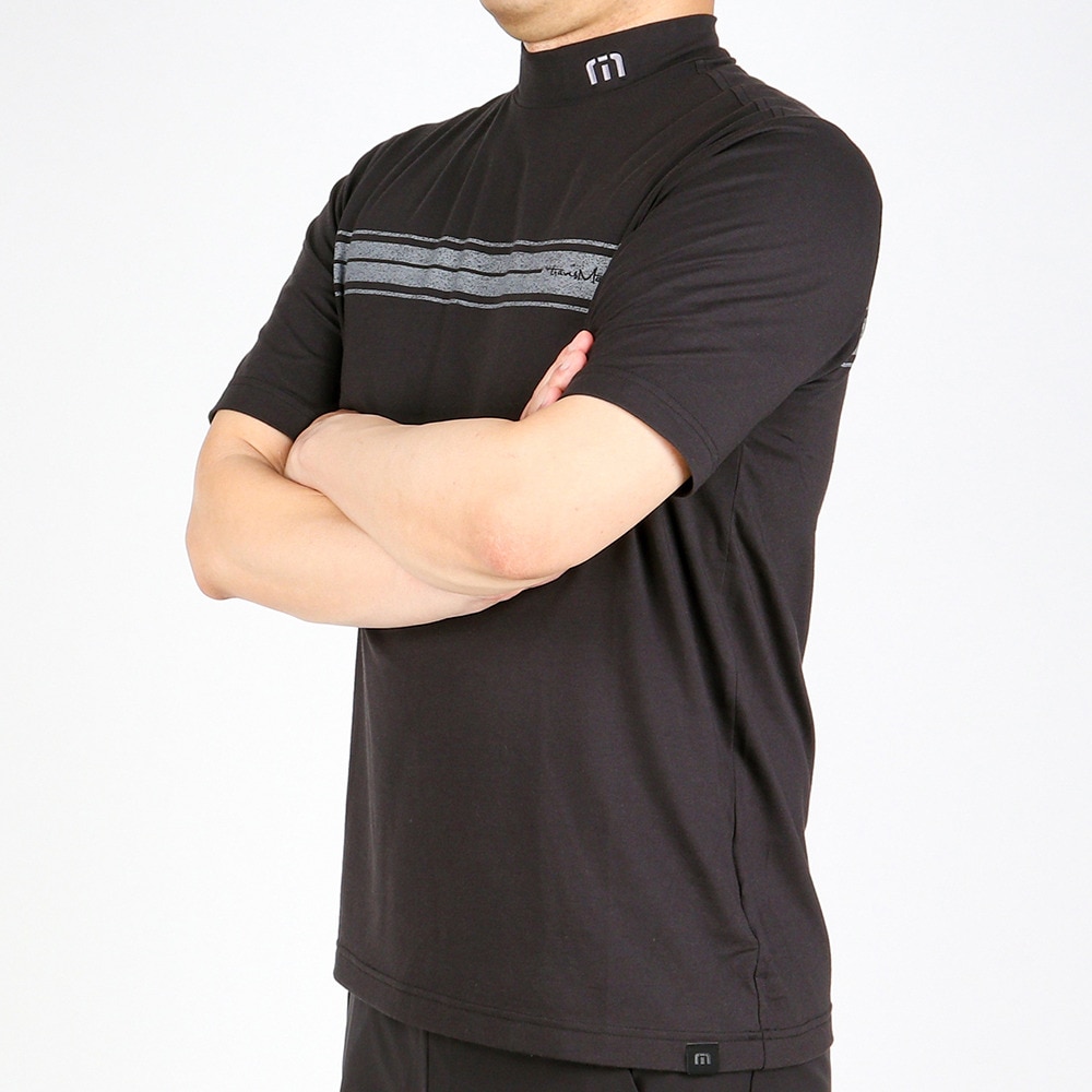 トラヴィスマシュー（Travis Mathew）（メンズ）ゴルフウェア ラインモックネック 7AF052 0BLK★★★