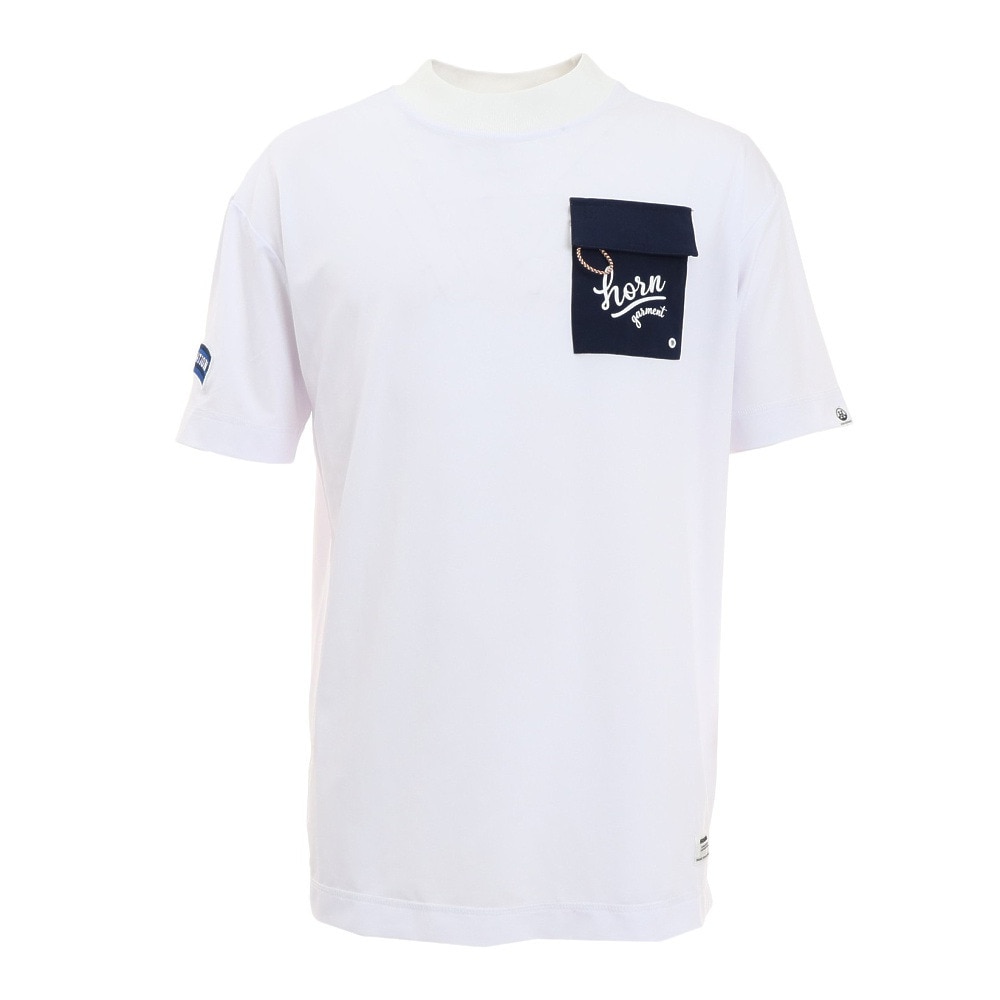 HORN G.M.T ゴルフウェア Dive'n Surf Mock Neck Top HCM-2A-AA01-WHITE ５０．０ 10 ゴルフ画像