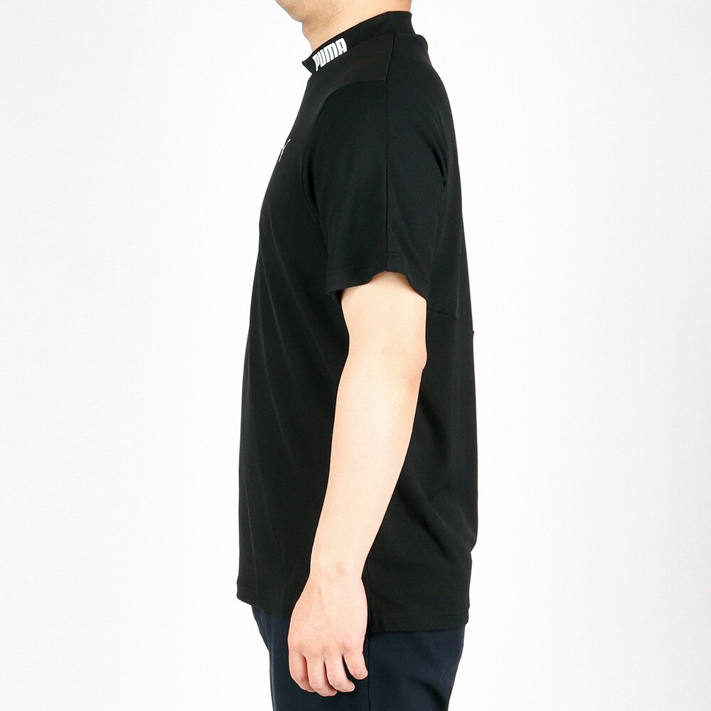 プーマ（PUMA）（メンズ）ゴルフウェア ひんやり冷感 3Dロゴ ツアーデザイン 半袖モックネックシャツ 930523-01