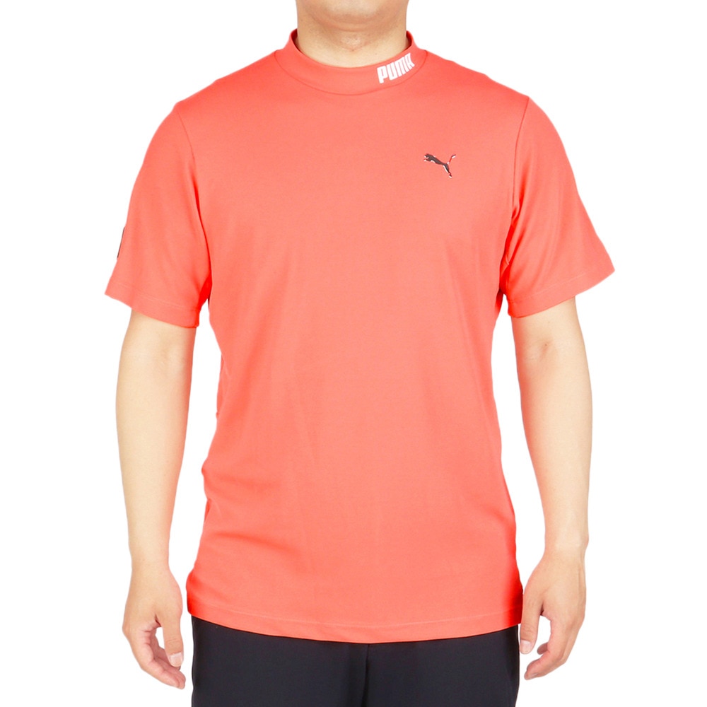 ＰＵＭＡ（並） ゴルフウェア ひんやり冷感 3Dロゴ ツアーデザイン 半袖モックネックシャツ 930523-02 Ｌ 60 ゴルフの大画像