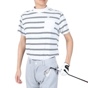 ルコックゴルフ（メンズ）ゴルフウェア 半袖 吸汗 速乾 ドライプラスモックネックシャツ QGMTJA29XB WH00