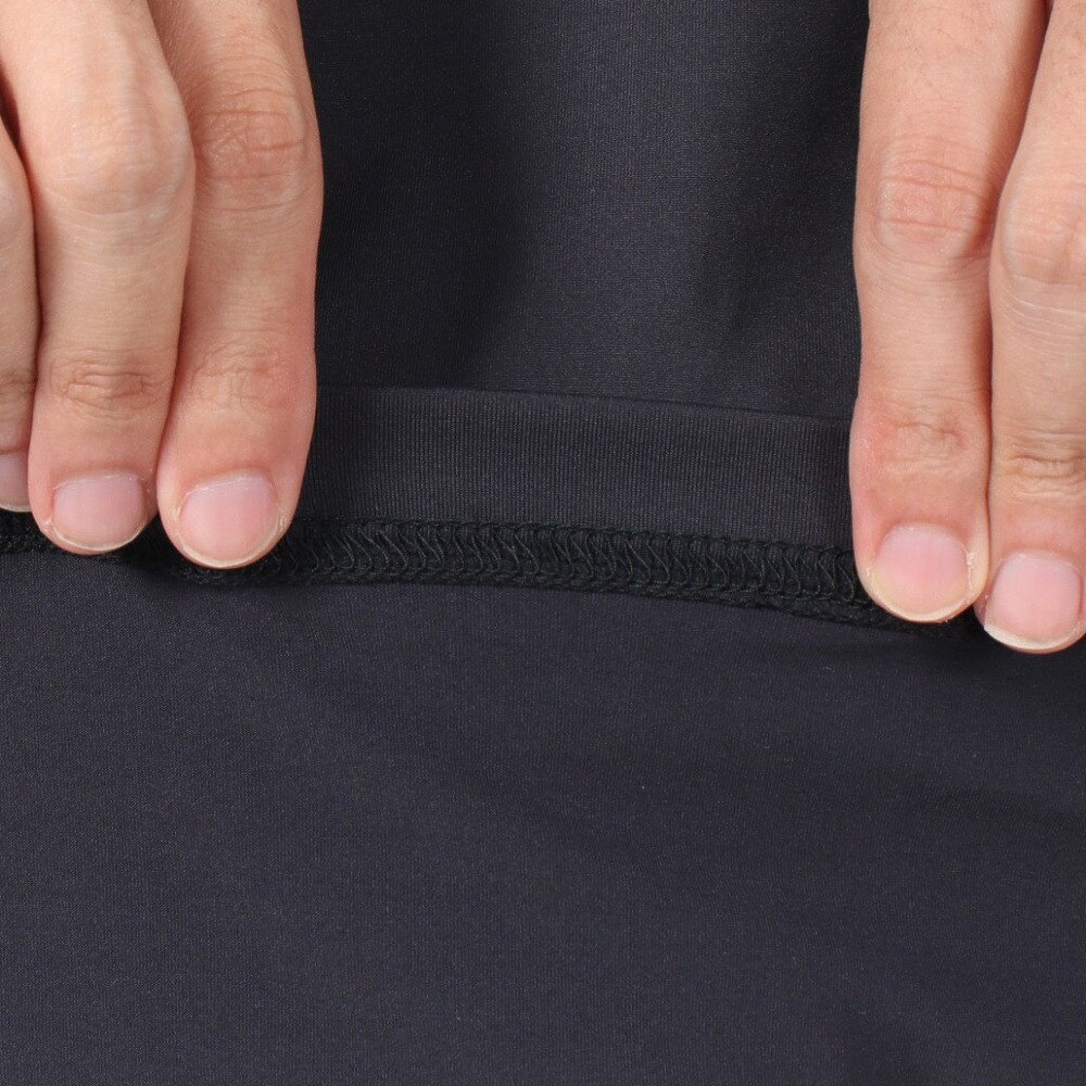 デサントゴルフ（DESCENTEGOLF）（メンズ）ゴルフウェア 吸汗速乾 UVカット 高通気 モックネック半袖Tシャツ DGMTJA00XB BK00