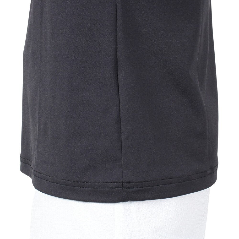 デサントゴルフ（DESCENTEGOLF）（メンズ）ゴルフウェア 吸汗速乾 UVカット 高通気 モックネック半袖Tシャツ DGMTJA00XB BK00