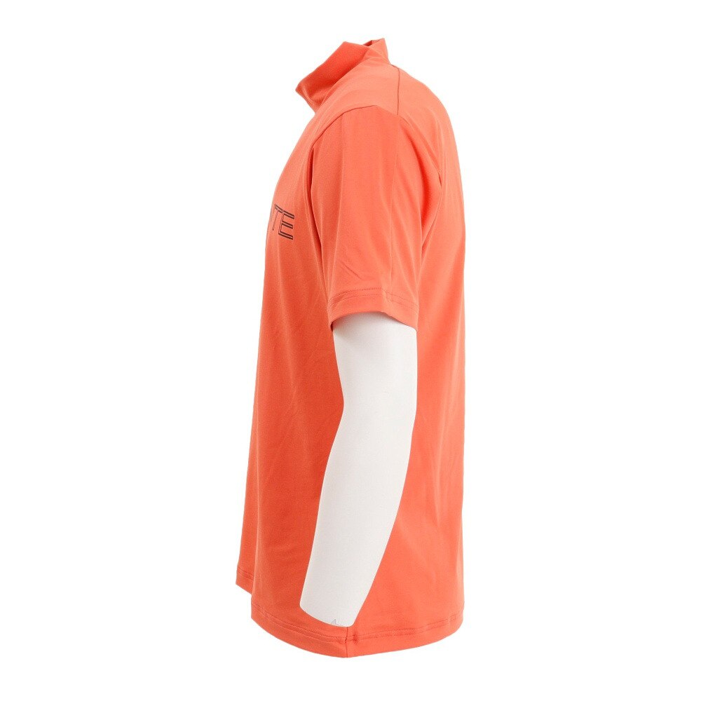 デサントゴルフ（DESCENTEGOLF）（メンズ）ゴルフウェア 吸汗速乾 UVカット 高通気 モックネック半袖Tシャツ DGMTJA00XB OR00