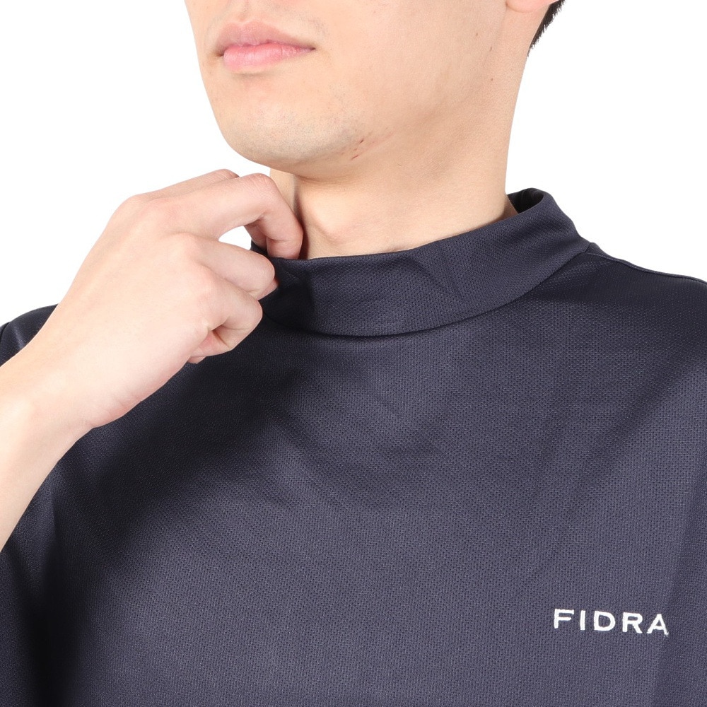 フィドラ（FIDRA）（メンズ）ゴルフウェア 冷感 吸汗速乾 氷撃 半袖ハイネックシャツ FD5MTC34 NVY.