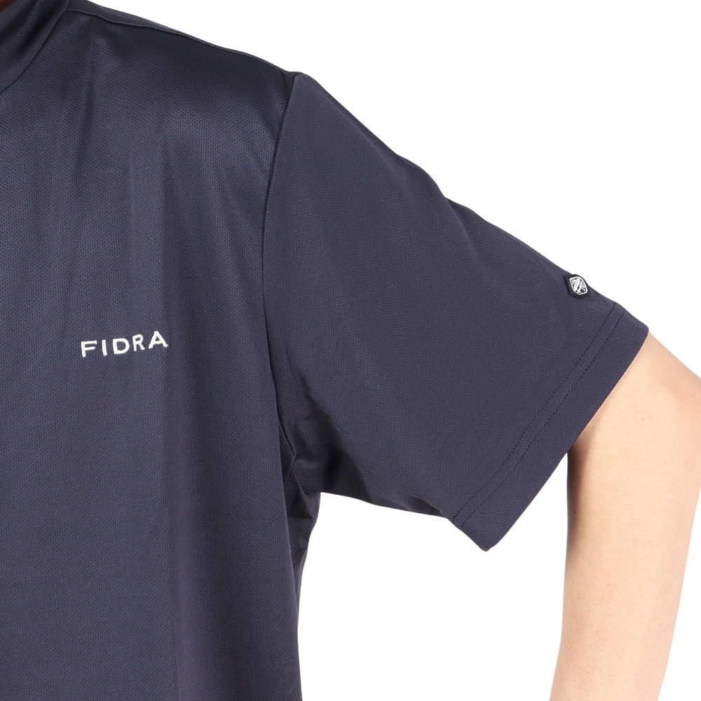 フィドラ（FIDRA）（メンズ）ゴルフウェア 冷感 吸汗速乾 氷撃 半袖ハイネックシャツ FD5MTC34 NVY.