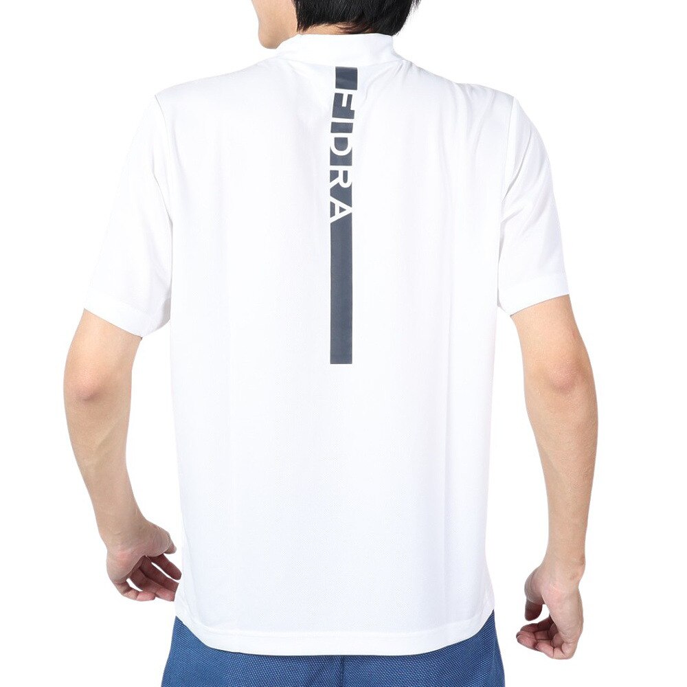 フィドラ（FIDRA）（メンズ）ゴルフウェア 冷感 吸汗速乾 氷撃 半袖ハイネックシャツ FD5MTC34 WHT.