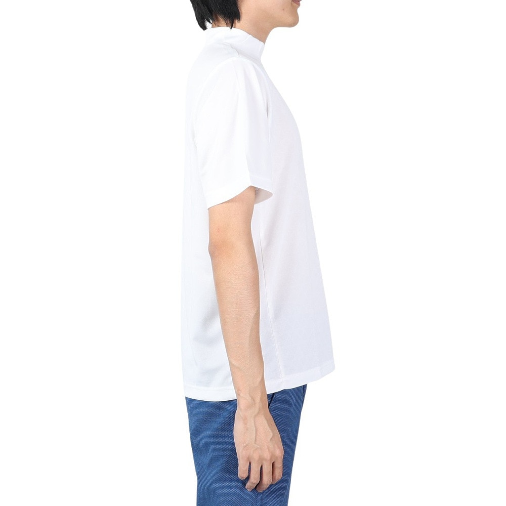 フィドラ（FIDRA）（メンズ）ゴルフウェア 冷感 吸汗速乾 氷撃 半袖ハイネックシャツ FD5MTC34 WHT.
