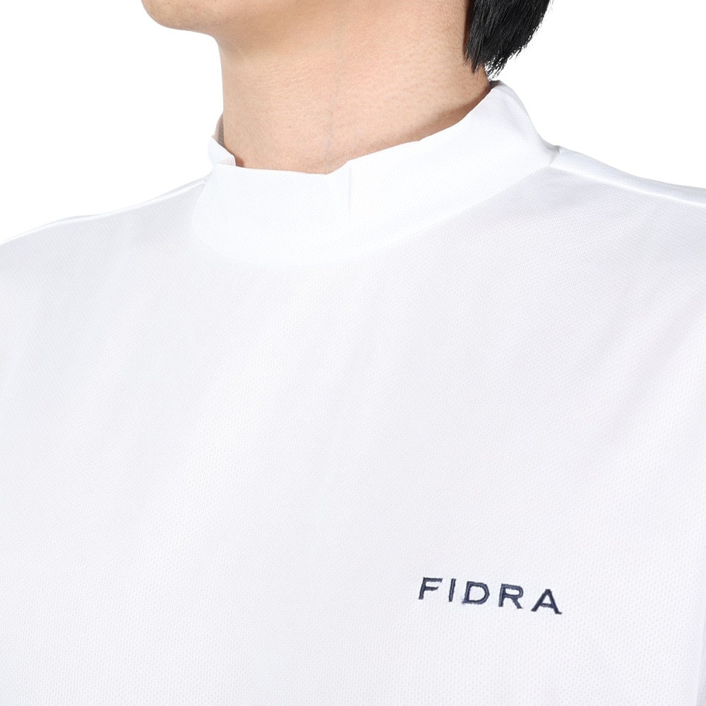 フィドラ（FIDRA）（メンズ）ゴルフウェア 冷感 吸汗速乾 氷撃 半袖ハイネックシャツ FD5MTC34 WHT.