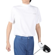 フィドラ（FIDRA）（メンズ）ゴルフウェア 冷感 吸汗速乾 氷撃 半袖ハイネックシャツ FD5MTC34 WHT.
