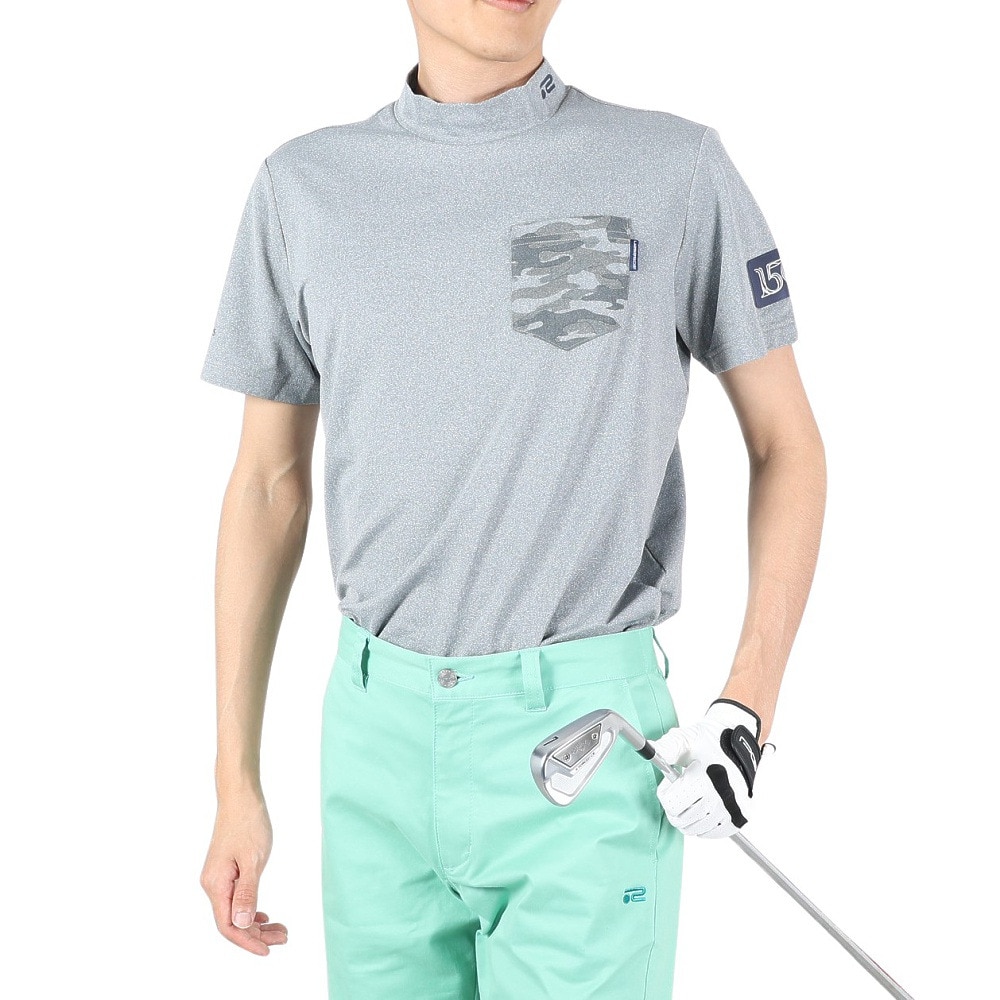 ジ・オープン ゴルフ Rosasenコラボ Cocoty UV半袖モックネックシャツ 174-26140-012 ＬＬ 91 ゴルフの画像