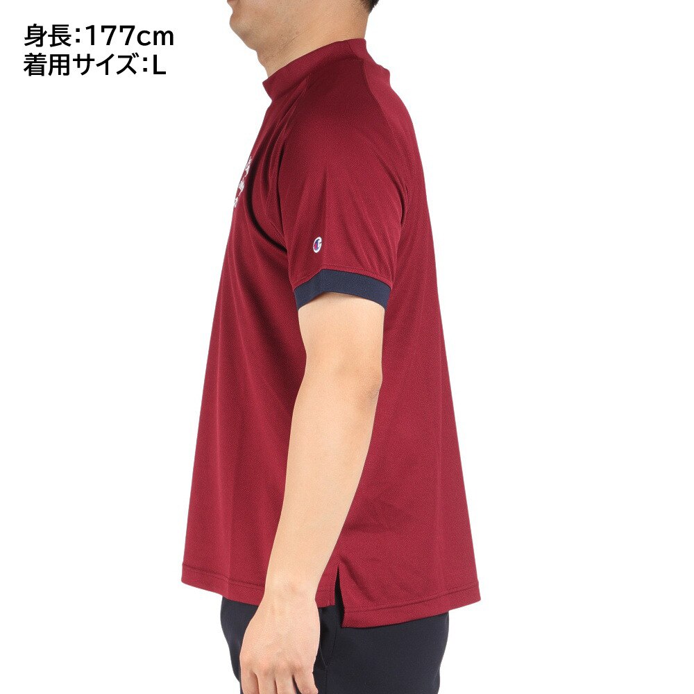 ゴルフウェア 半袖 抗菌 防臭 速乾 UV 紫外線 カノコ素材 モックネック ゴルフモックネックシャツ C3-WG301 950
