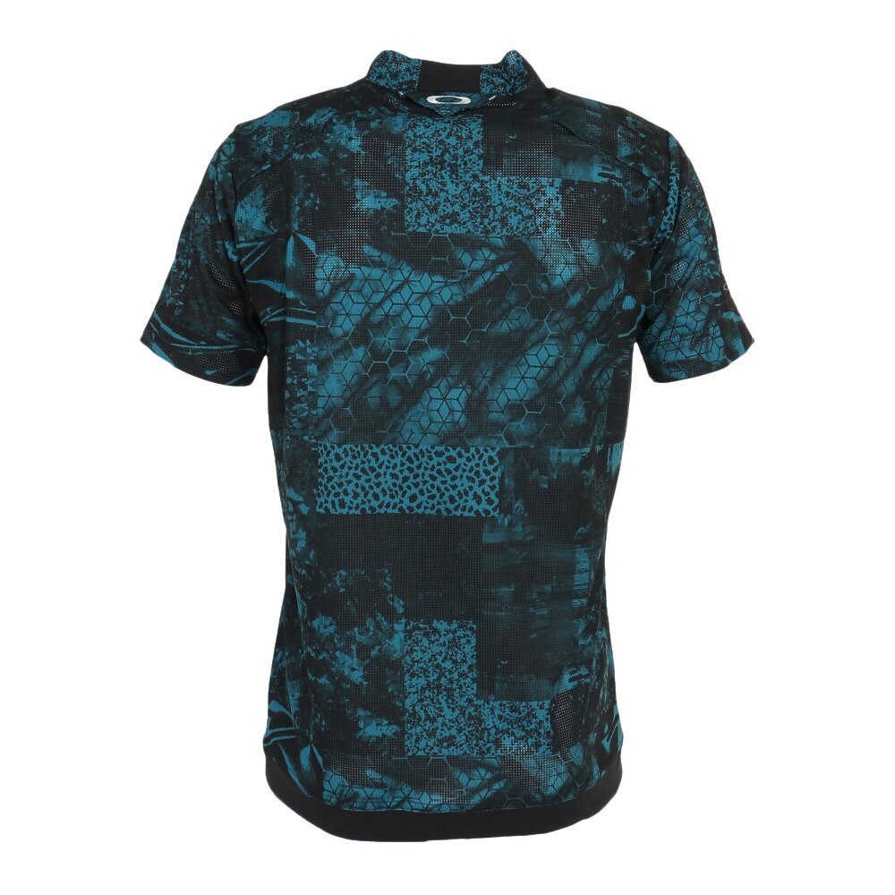 オークリー（OAKLEY）（メンズ）ゴルフウェア 吸汗 速乾 接触冷感 半袖 アイシー ブレス デジタル モック FOA405139-00G