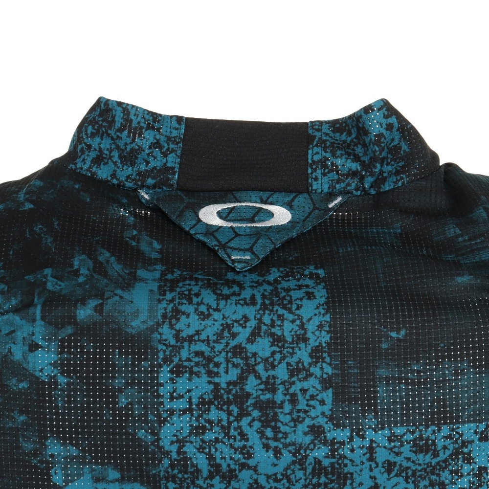 オークリー（OAKLEY）（メンズ）ゴルフウェア 吸汗 速乾 接触冷感 半袖 アイシー ブレス デジタル モック FOA405139-00G