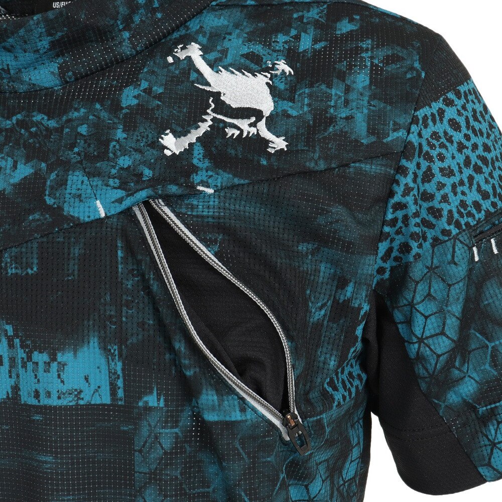 オークリー（OAKLEY）（メンズ）ゴルフウェア 吸汗 速乾 接触冷感 半袖 アイシー ブレス デジタル モック FOA405139-00G