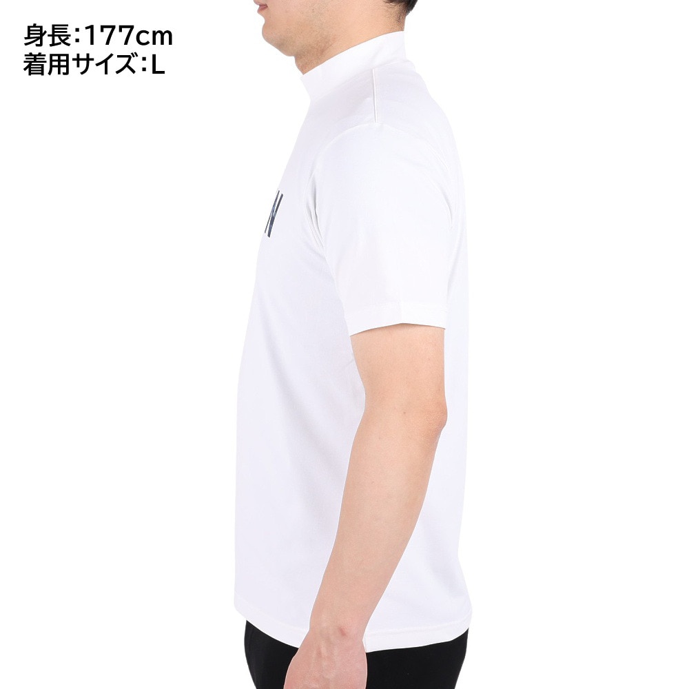 ROSASEN（メンズ）ゴルフウェア 半袖 メンズ ソロナ天竺半袖モックネックシャツ 044-28242-005
