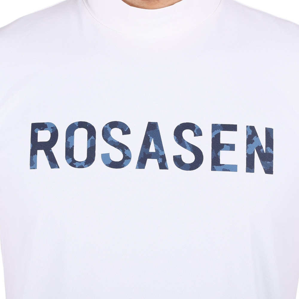 ROSASEN（メンズ）ゴルフウェア 半袖 メンズ ソロナ天竺半袖モックネックシャツ 044-28242-005