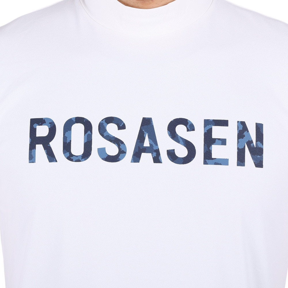 ROSASEN（メンズ）ゴルフウェア  半袖 メンズ ソロナ天竺半袖モックネックシャツ 044-28242-005