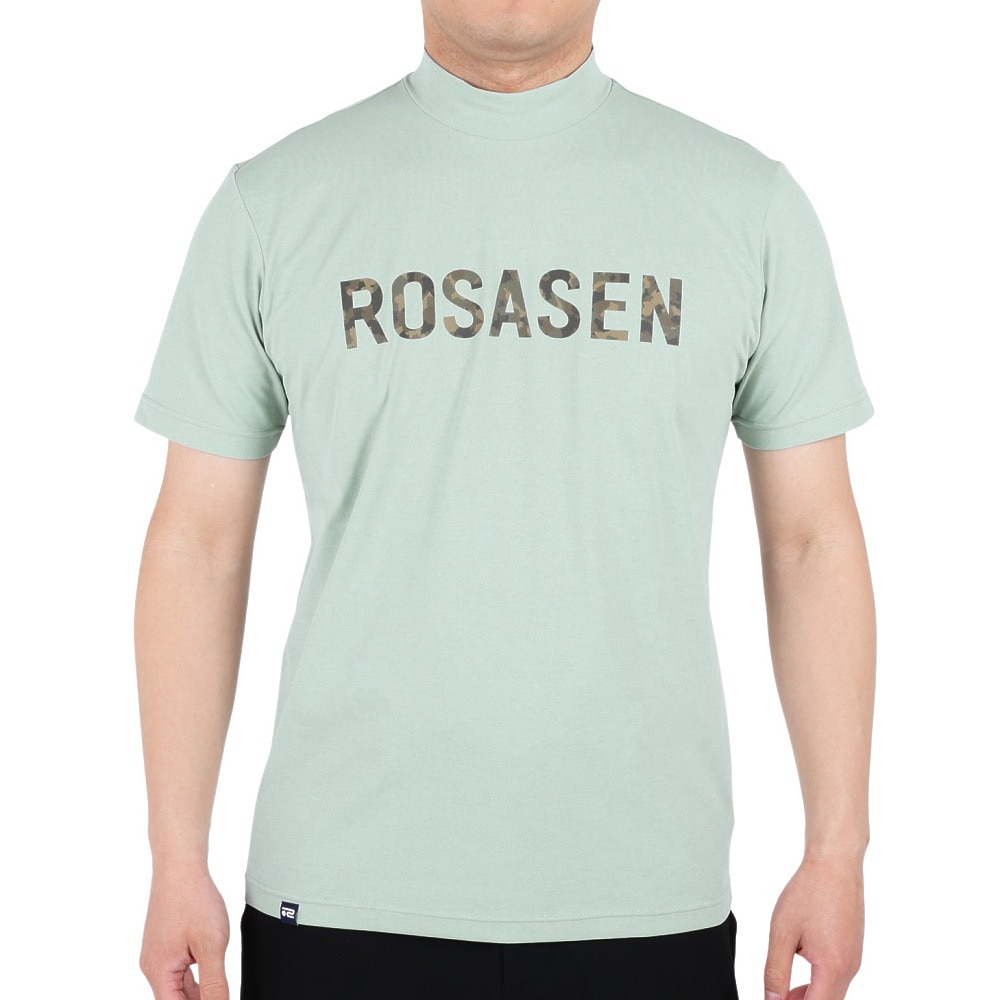 ROSASEN（メンズ）ゴルフウェア 半袖 メンズ ソロナ天竺半袖モックネックシャツ 044-28242-023