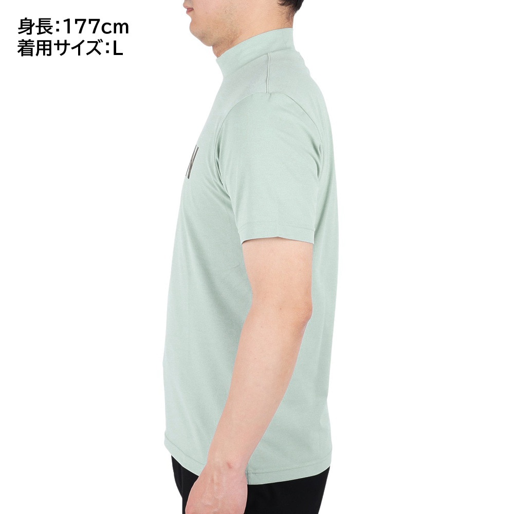ROSASEN（メンズ）ゴルフウェア 半袖 メンズ ソロナ天竺半袖モックネックシャツ 044-28242-023