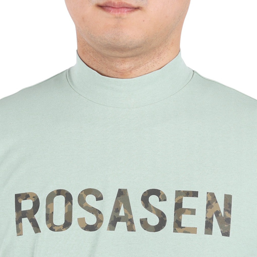 ROSASEN（メンズ）ゴルフウェア 半袖 メンズ ソロナ天竺半袖モックネックシャツ 044-28242-023