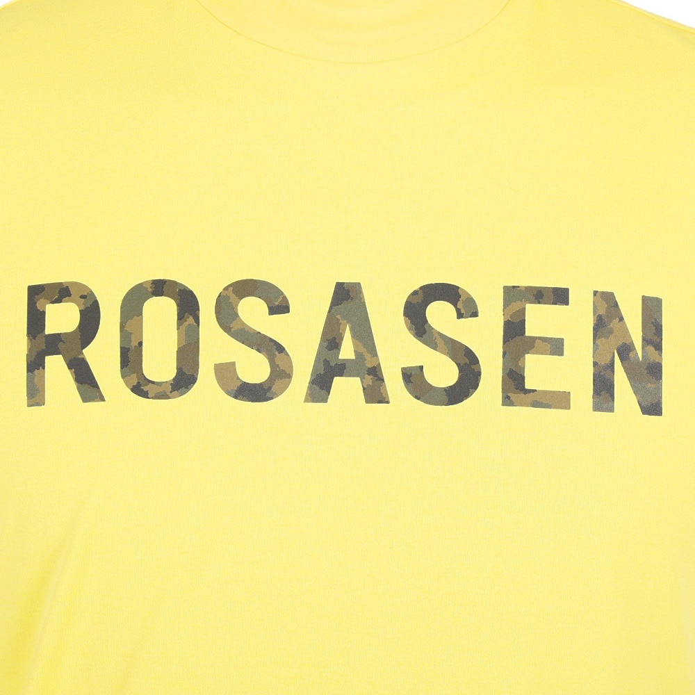ROSASEN（メンズ）ゴルフウェア 吸汗 速乾 ソロナ 天竺 半袖 モックネック シャツ 044-28242-032