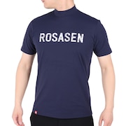 ROSASEN（メンズ）ゴルフウェア 吸汗 速乾 半袖 メンズ ソロナ天竺 半袖 モックネック シャツ 044-28242-098