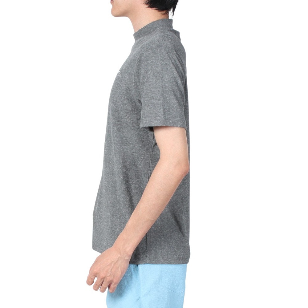 ROSASEN（メンズ）ゴルフウェア 吸水速乾 接触冷感 半袖 A-Line クールVパイル モックTシャツ 047-28441-015