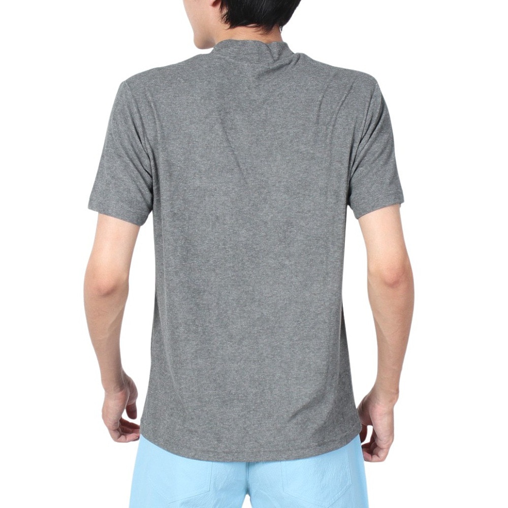 ROSASEN（メンズ）ゴルフウェア 吸水速乾 接触冷感 半袖 A-Line クールVパイル モックTシャツ 047-28441-015