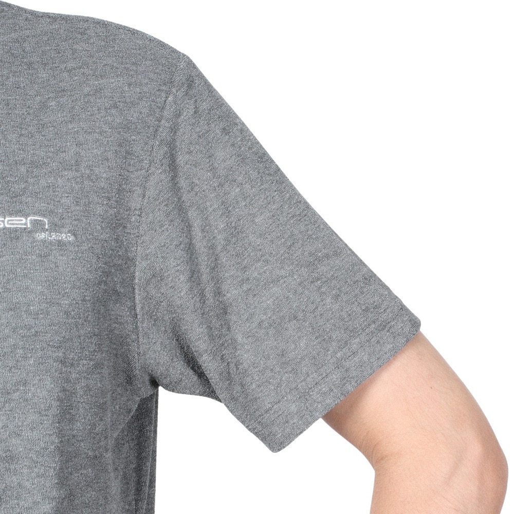 ROSASEN（メンズ）ゴルフウェア 吸水速乾 接触冷感 半袖 A-Line クールVパイル モックTシャツ 047-28441-015